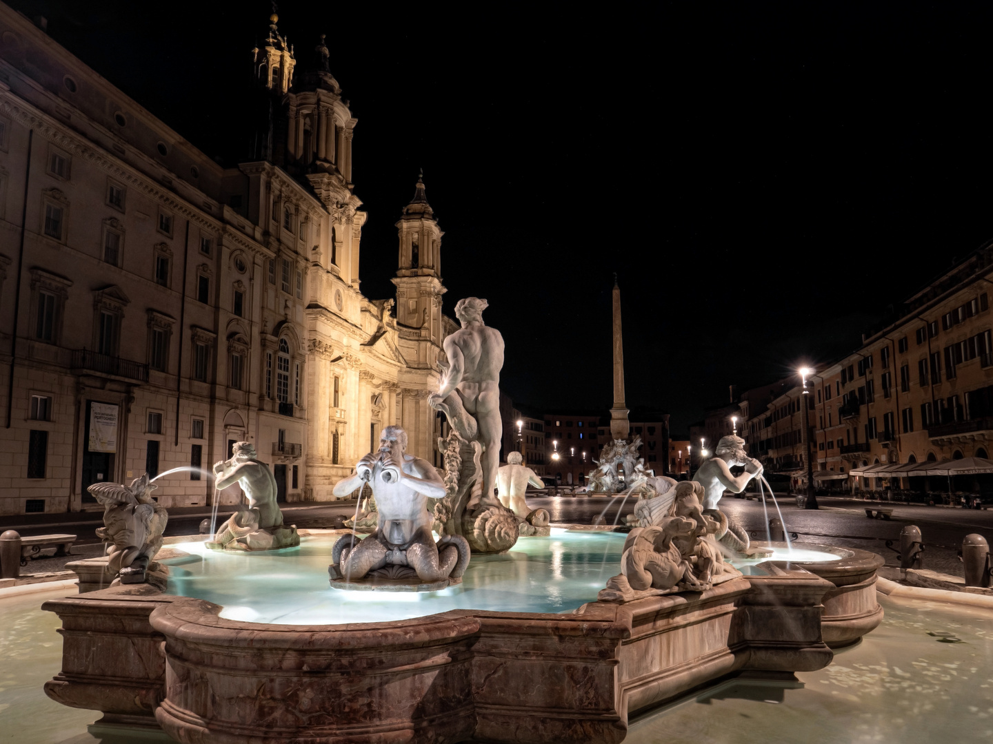 Rom by Night; Piazza Navona