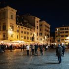 Rom (Campo di Fiori) bei Nacht.