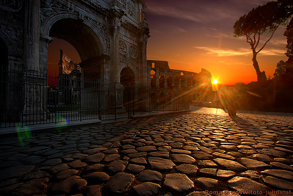 Rom - Colosseum - Konstantinbogen