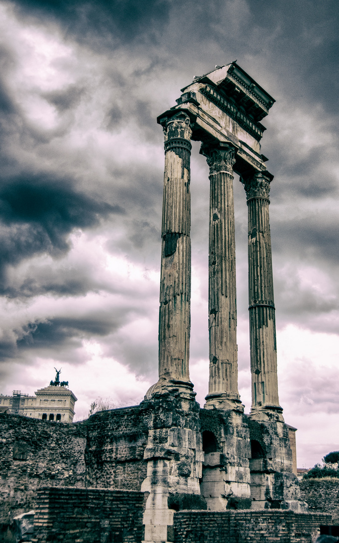 Rom - Forum Romanum - Gewitter kommt auf