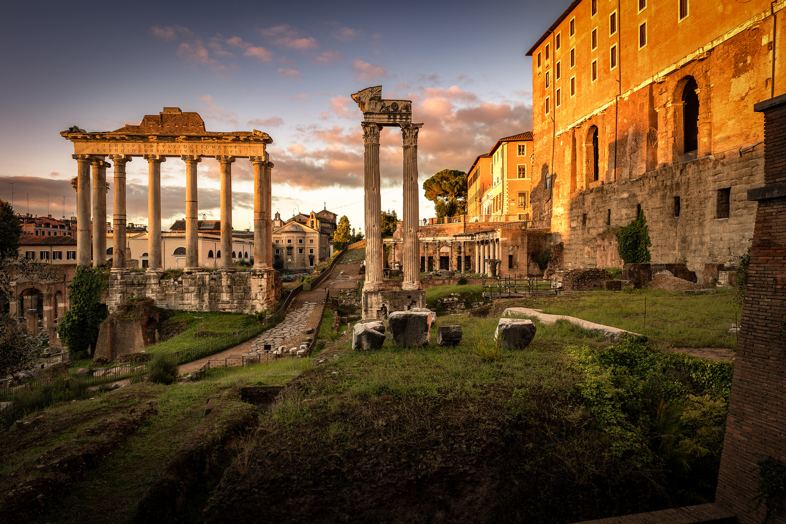 Rom Forum Romanum Morgenlicht