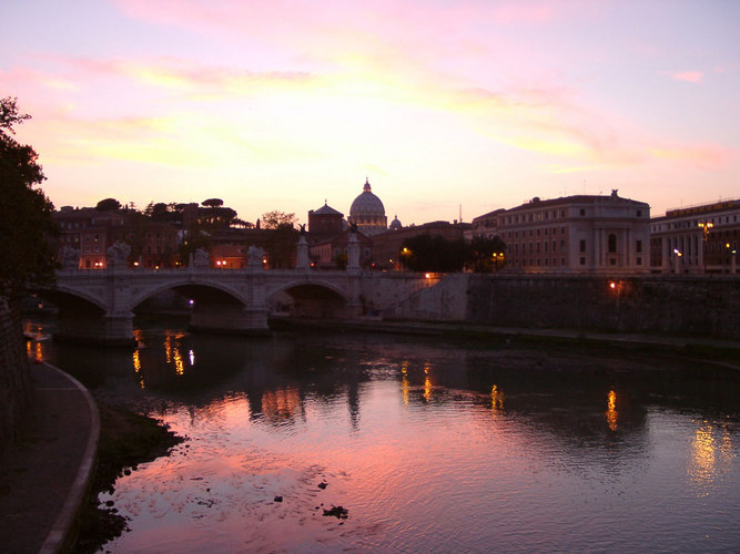 Rom in der Abenddämmerung
