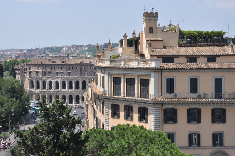 Rom Marcellus-Theater mit Dachgarten