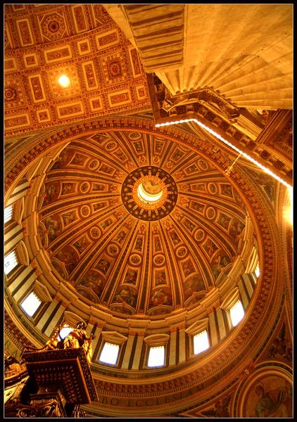Rom----Petersdom, die Kuppel