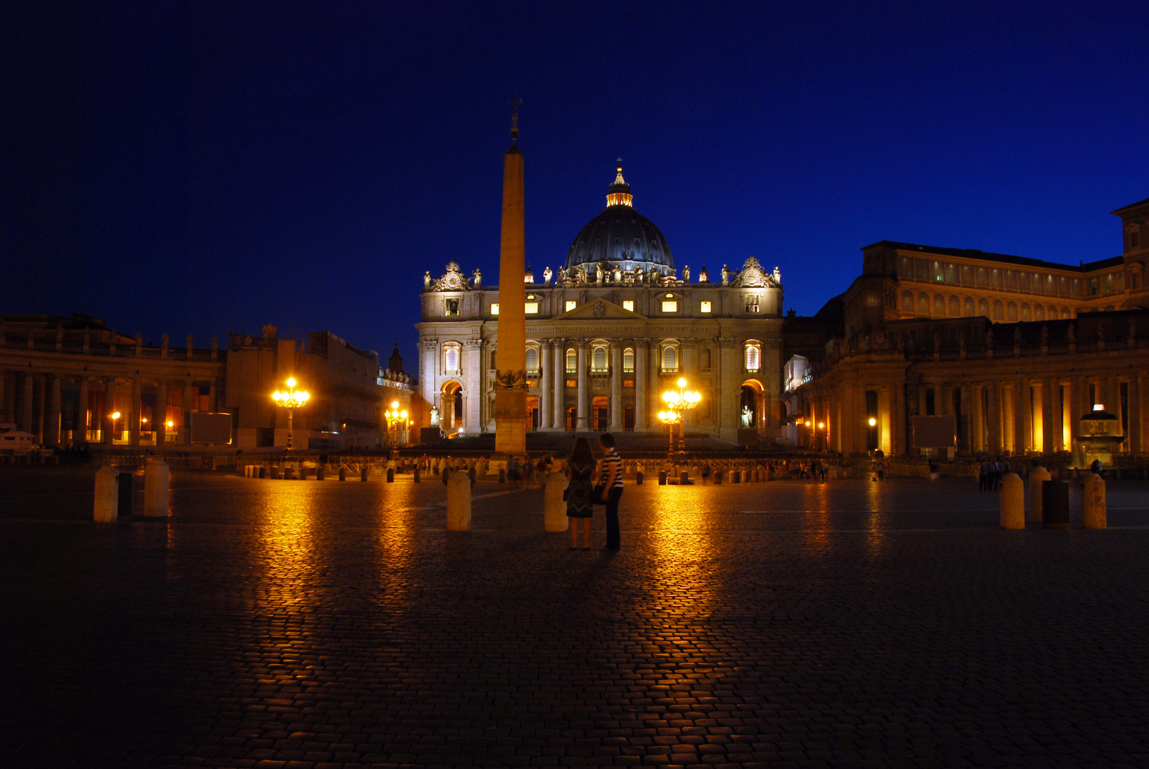 Rom Petersplatz bei Nacht