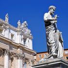 Rom - Petrus-Statue vor dem Petersdom