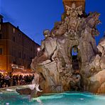  ROM - Piazza Navona bei Nacht -