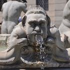 Rom Piazza navona - Brunnenfigur des Fontana del Moro