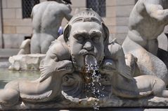 Rom Piazza navona - Brunnenfigur des Fontana del Moro