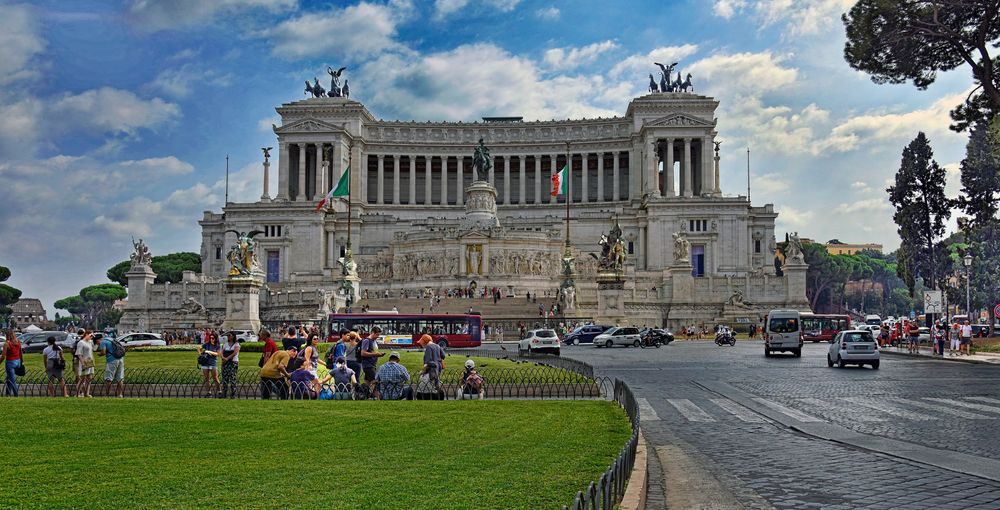 Rom Piazza Venezia & Monumento Vittorio Emanuele II Foto & Bild