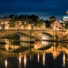 Rom - Ponte Vittorio mit Petersdom Panorama