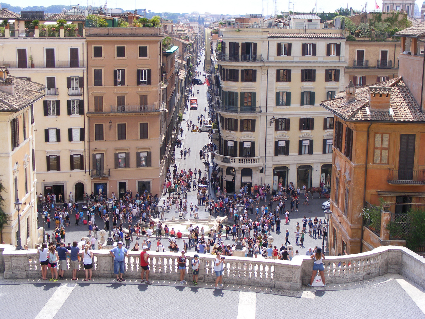 Rom, Spanische Treppe, von oben