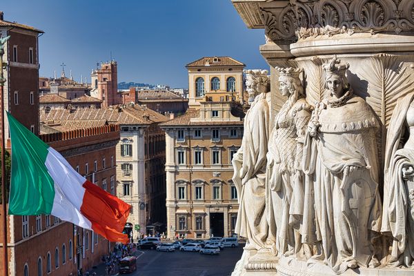 Rom - Statuen am Victor-Emanuel-Denkmal