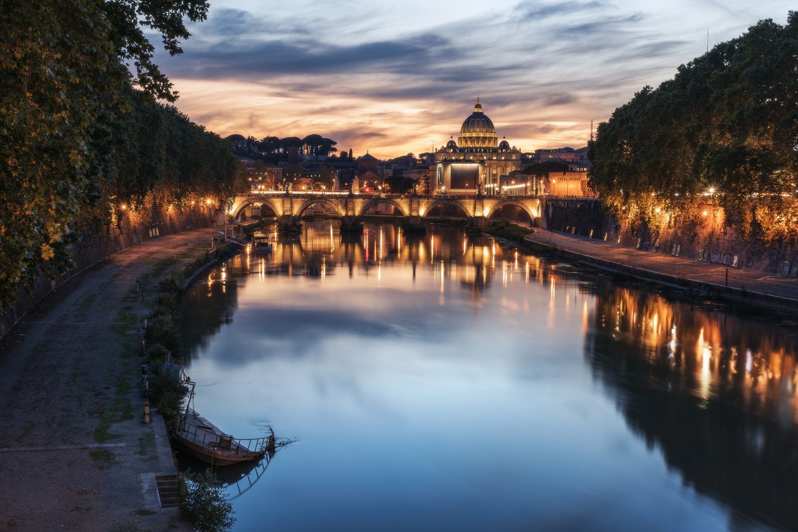 Rom - Tiber Sunset