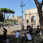 Rom - Triumphbogen beim Colosseum