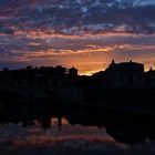 Rom und Tiber bei Nacht