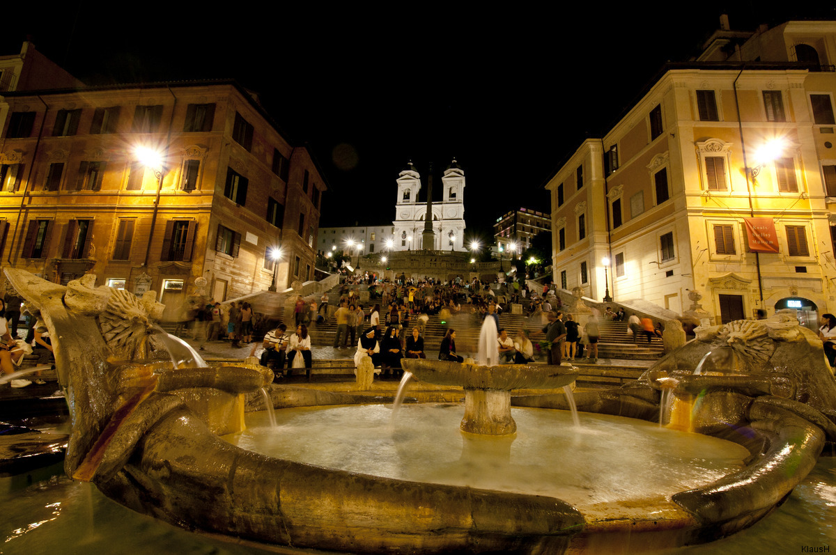 Rom VIII - Spanische Treppe bei Nacht