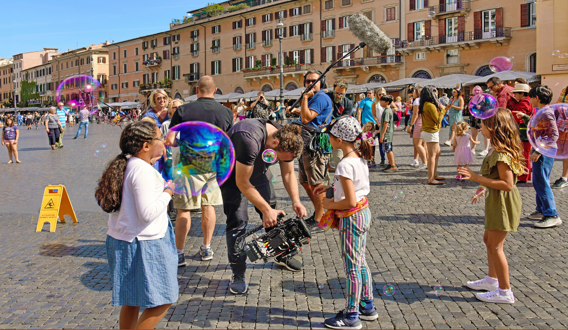 ROM - Zero on film auf der Piazza Navona -