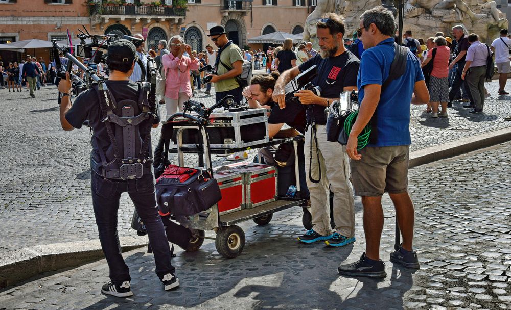 ROM - Zero on film auf der Piazza Navona -