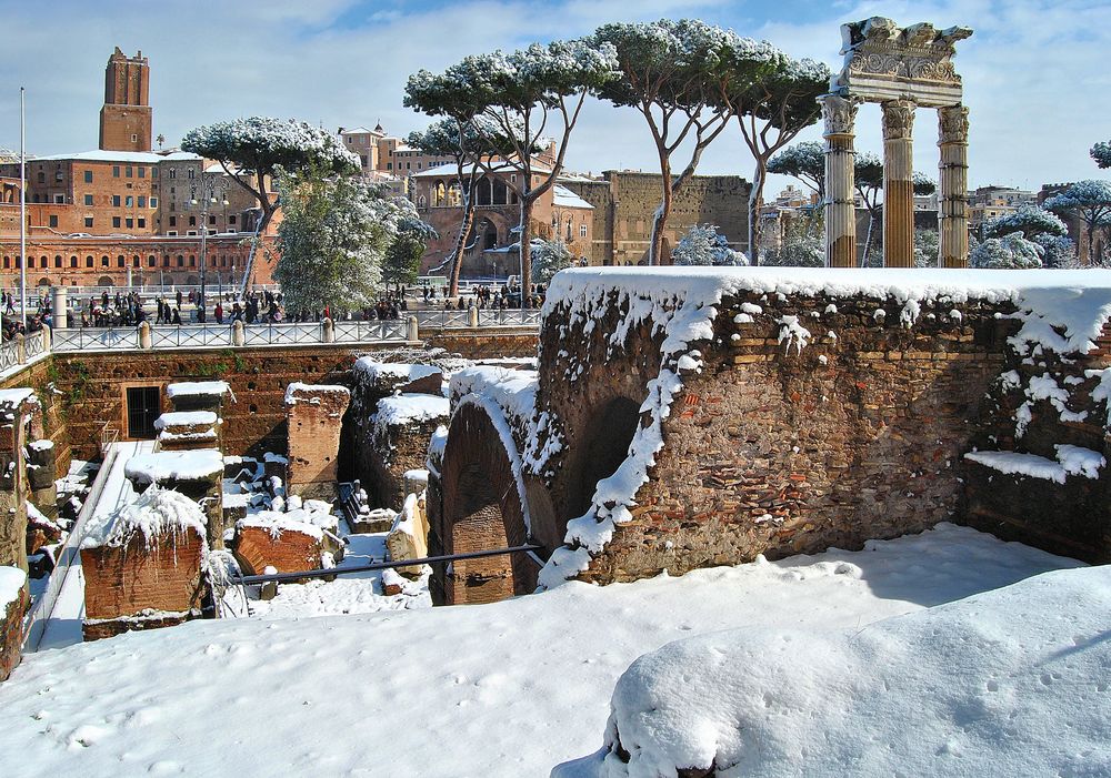 Roma: "Dopo la nevicata torna a splendere il sole"