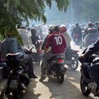 Roma Fans Leaving the Stadio Olimpico