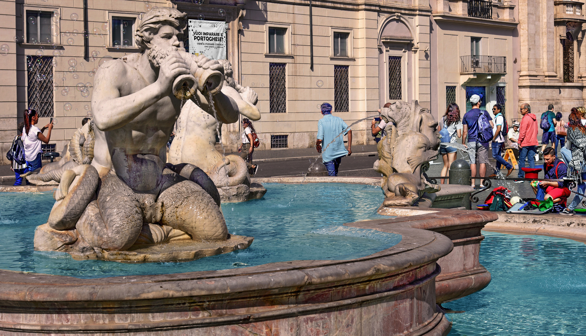 ROMA   -  Fontana del Moro -