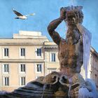 Roma gelata : "Il Tritone in una veste di ghiaccio"