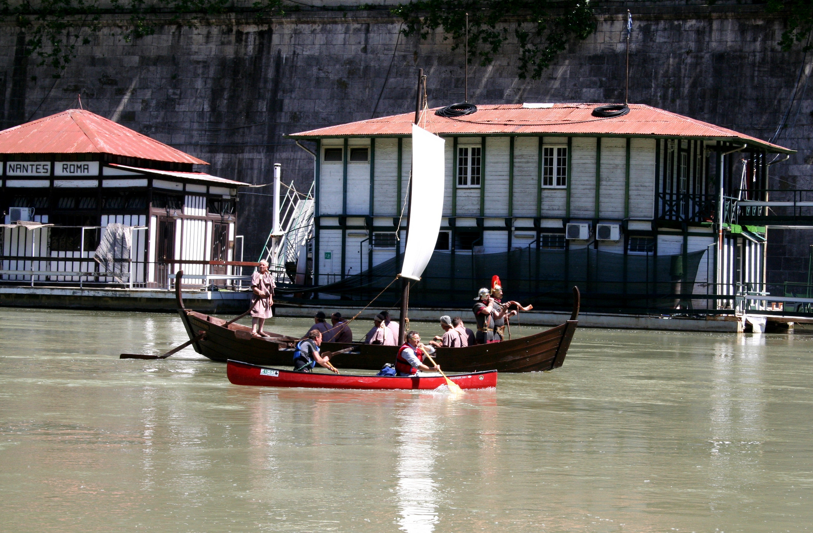 Roma -Rievocazione storica sul fiume Tevere