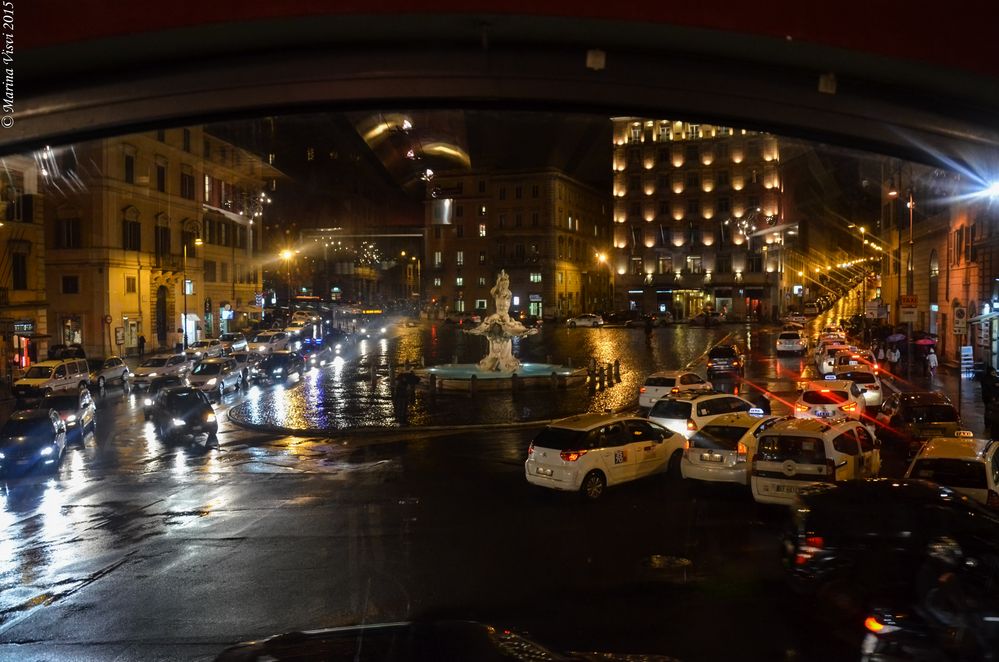 Roma sotto la pioggia