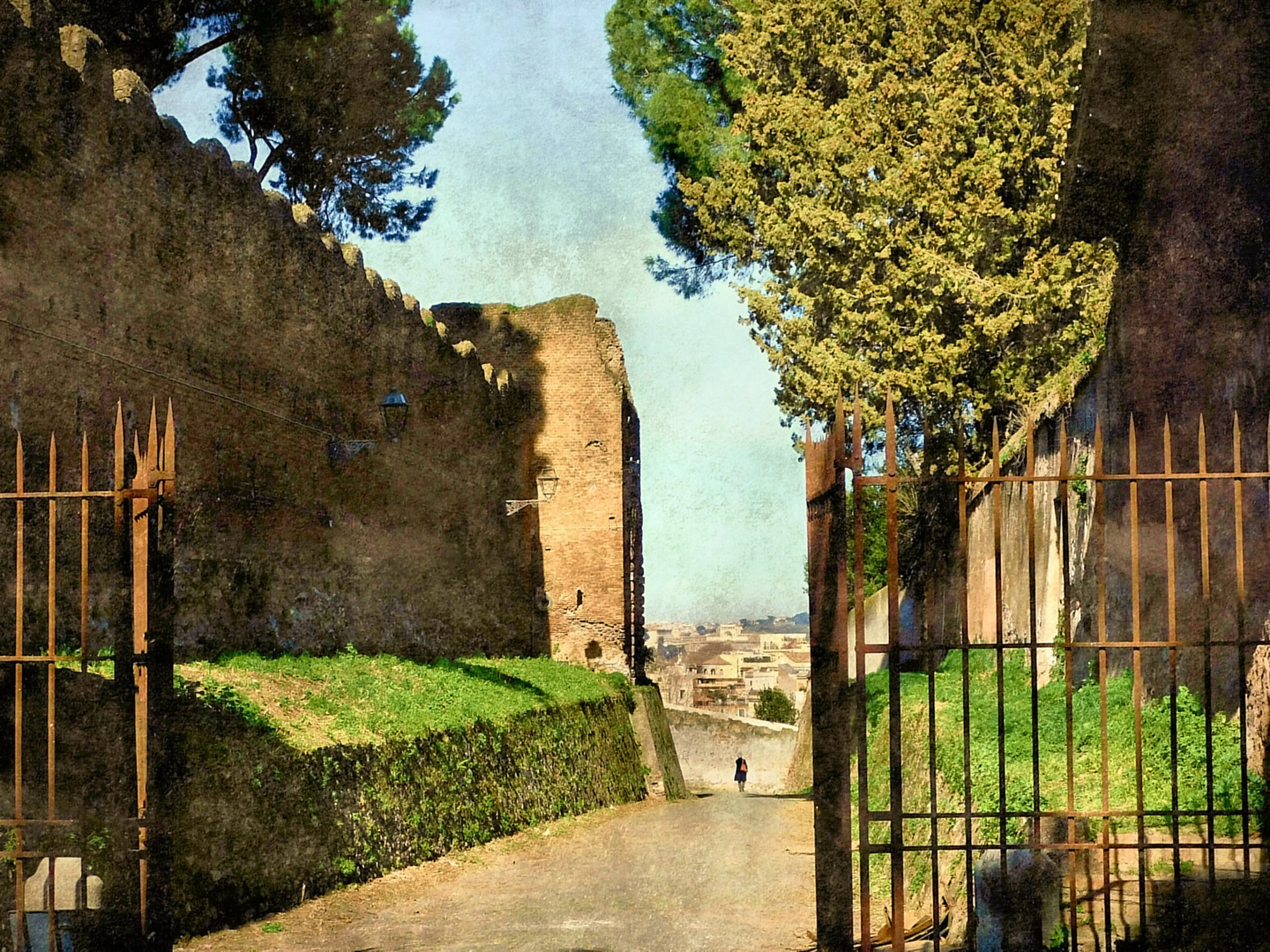 Roma sparita "Il cancello sulla città" Foto Immagini city, italy
