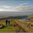 Roman Wall approaching crag lough