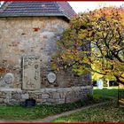 Romanische Kirche Röcken und Nietzschedenkmal