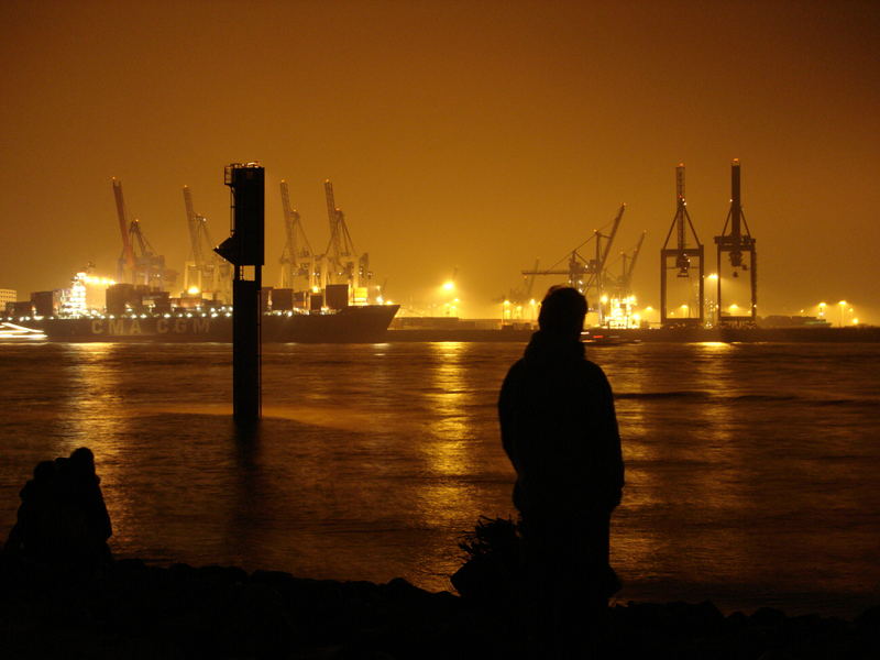 Romantic Harbour of Hamburg