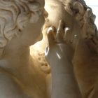 Romantic kiss in Rome