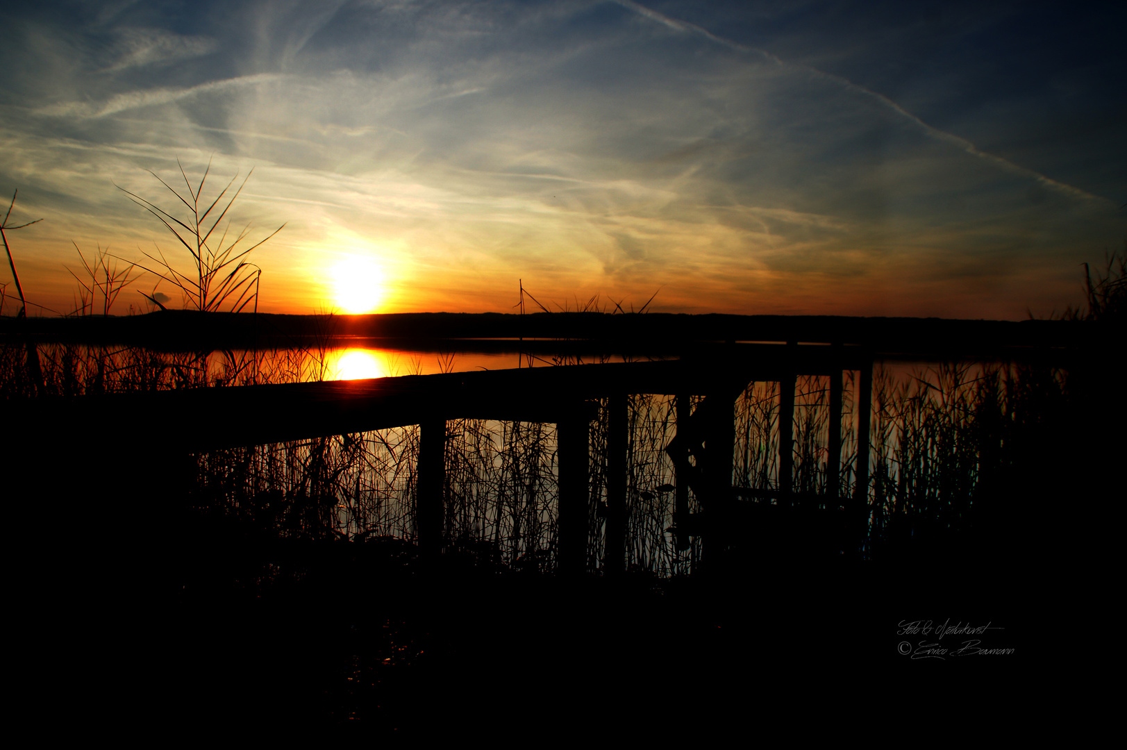 Romantische Abendstimmung am Ammersee