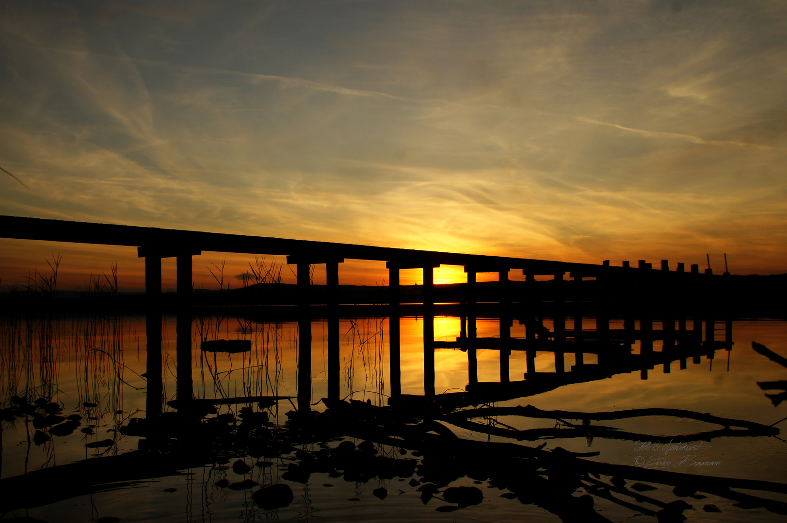 Romantische Abendstimmung am Ammersee