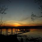 Romantische Abendstimmung am Ammersee