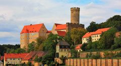 Romantische Burg Gnandstein im Herbst