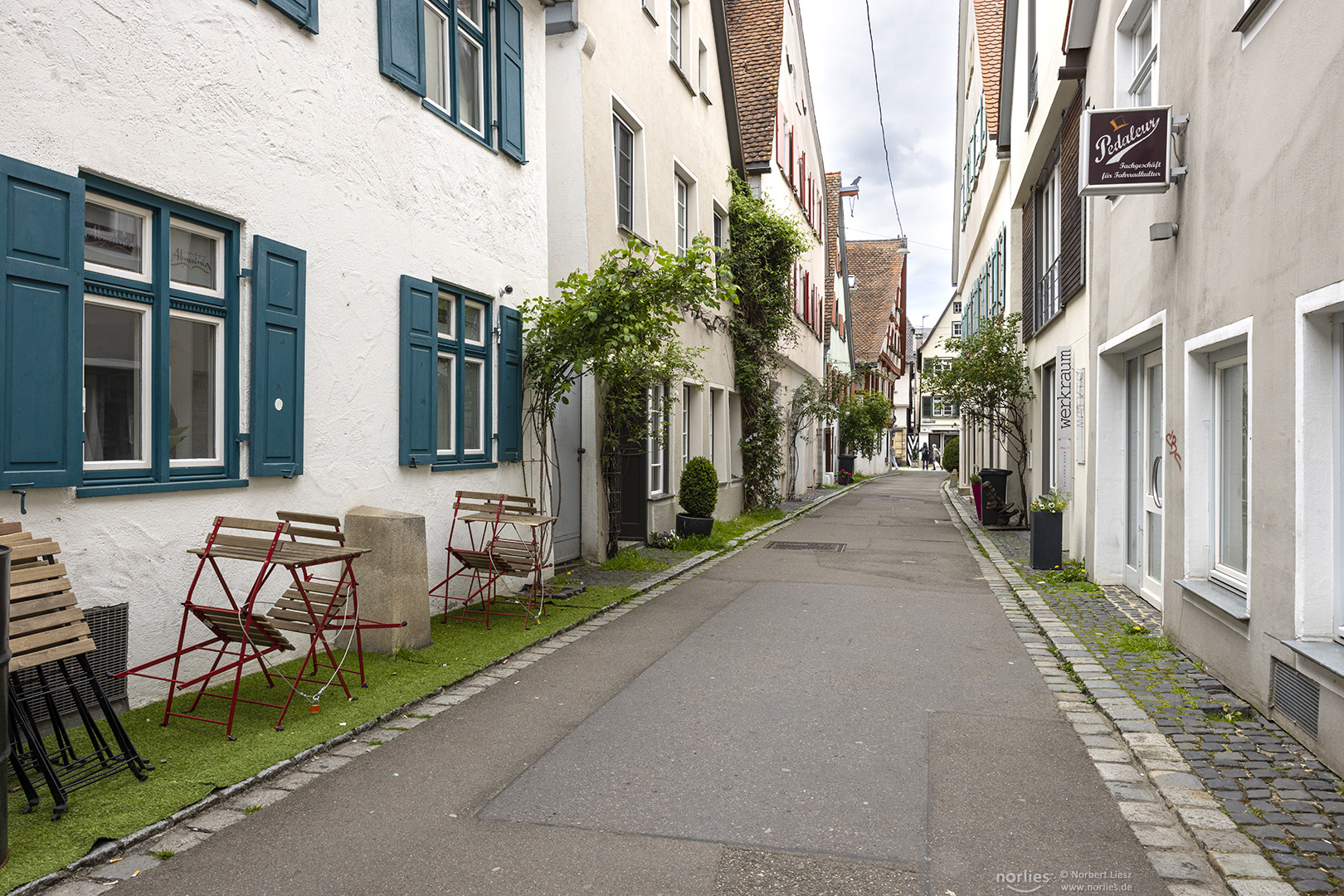 Romantische Gasse in Ulm