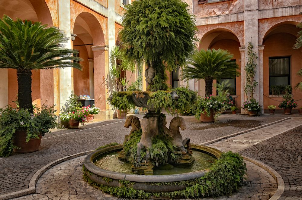 Romantische Hinterhöfe Rom