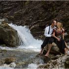 Romantische Hochzeit in den Bergen