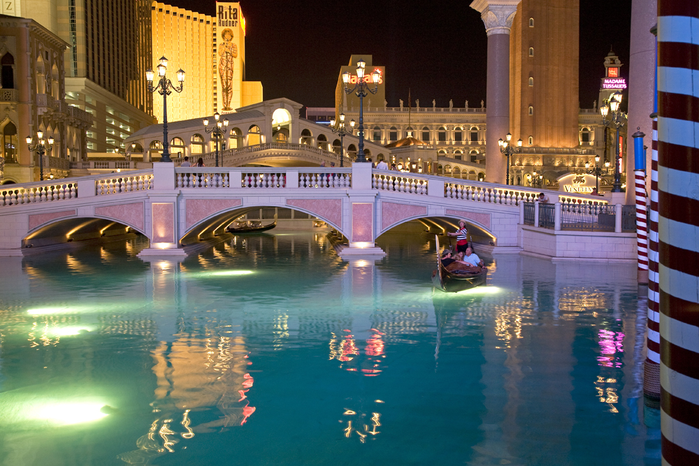 romantische Kahnfahrt Hotel Venetian Las Vegas