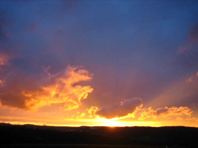 romantische Sonnenuntergaenge gibts NICHT nur im Sueden...