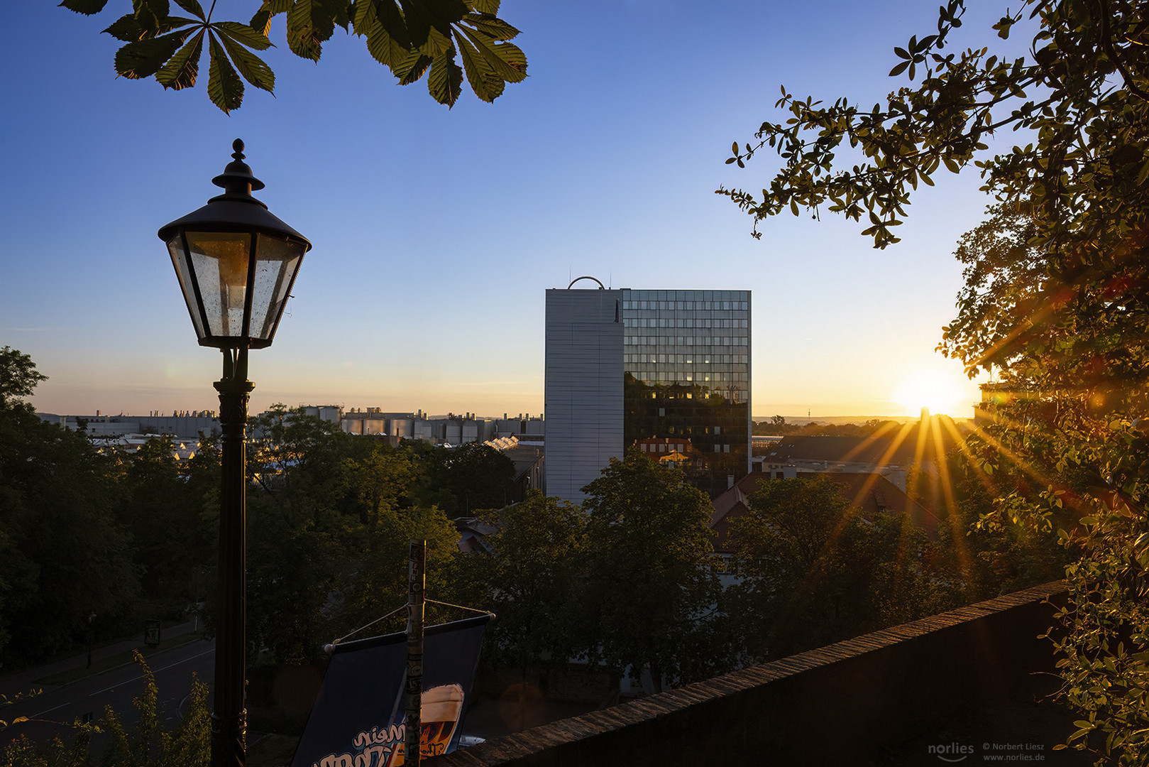 Romantische Stimmung am MAN Hochhaus