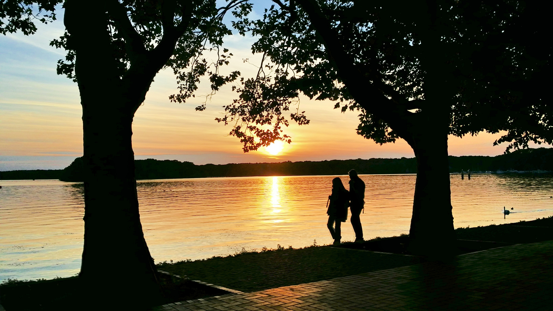 Romantische Stimmung am See