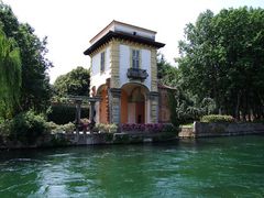 Romantische Ufer am Naviglio Grande
