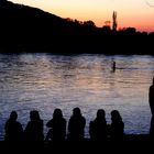 Romantischer Abend am Rhein