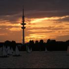 Romantischer Blick auf die Alster