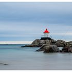 Romantischer Leuchtturm auf den Lofoten