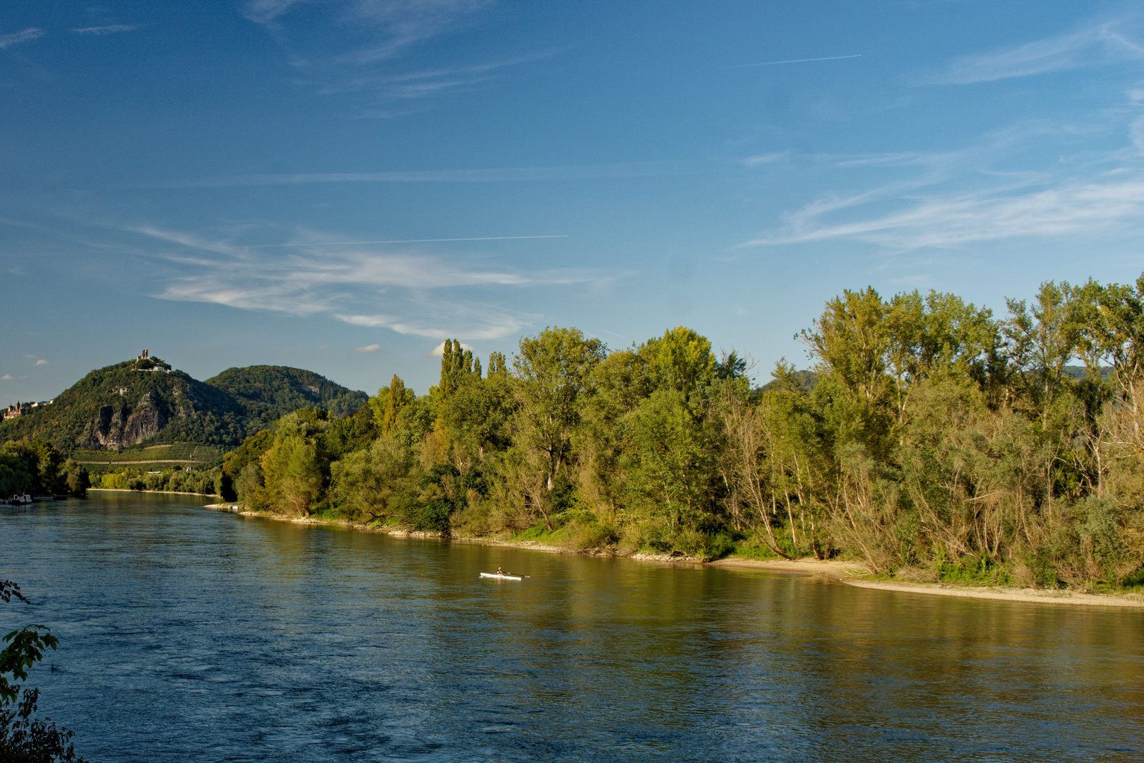 Romantischer Rhein im Spätsommer 2